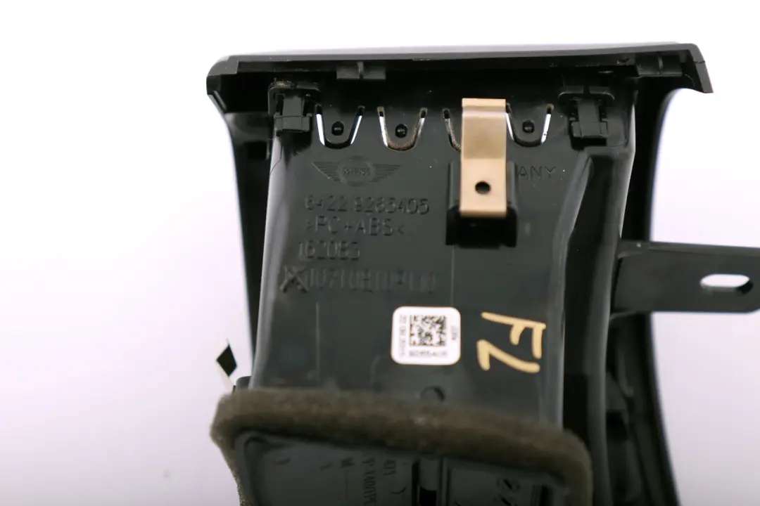 Salpicadero Calentador Aire Ventilacion Centro Izquierda para Mini F55 F56 con número de pieza 9265405 Mini F55 F56 Salpicadero Calentador Aire Ventilacion Centro Izquierda - SKU 9265405 - Número de pieza 9265405