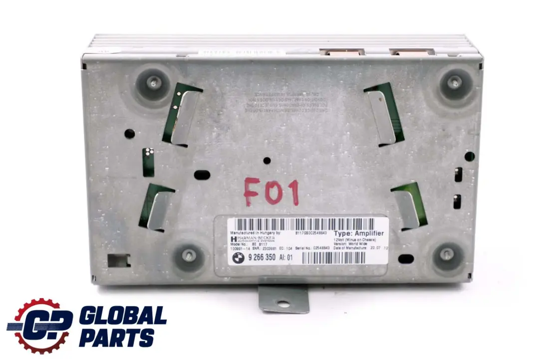 Sistema HiFi Amplificatore Harman Becker per BMW F01 F02 con numero di parte 9266350 BMW F01 F02 Sistema HiFi Amplificatore Harman Becker - SKU 9266350 - Numero di parte 9266350