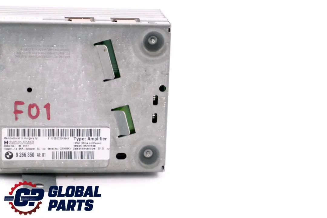 Système HiFi Amplificateur Harman Becker pour BMW F01 F02 à propos du numéro de pièce 9266350 BMW F01 F02 Système HiFi Amplificateur Harman Becker - SKU 9266350 - Numéro de pièce 9266350