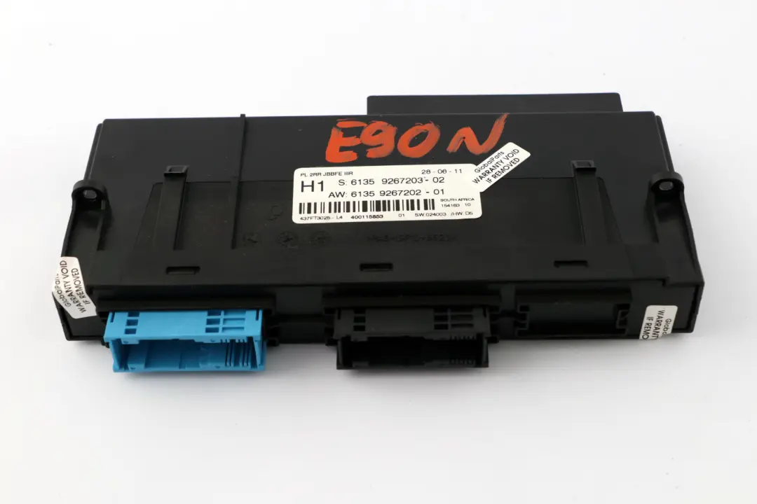Body Control Module H1 PL2RR JBBFE IIIR 6135 to BMW 3 Series E90 LCI with Part number 9267203 BMW 3 Series E90 LCI Body Control Module H1 PL2RR JBBFE IIIR 6135 - SKU 9267203 - Part number 9267203