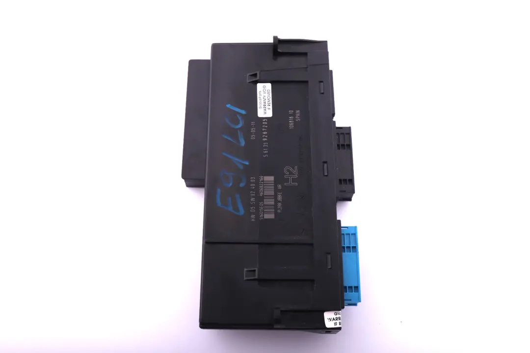 BMW E91 LCI ECU Body Control Modul Anschlussdose H2 - SKU 9267205 - Teilenummer 9267205