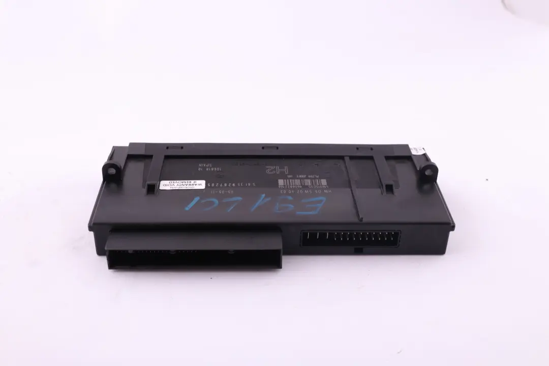 BMW E91 LCI ECU Body Control Modul Anschlussdose H2 - SKU 9267205 - Teilenummer 9267205