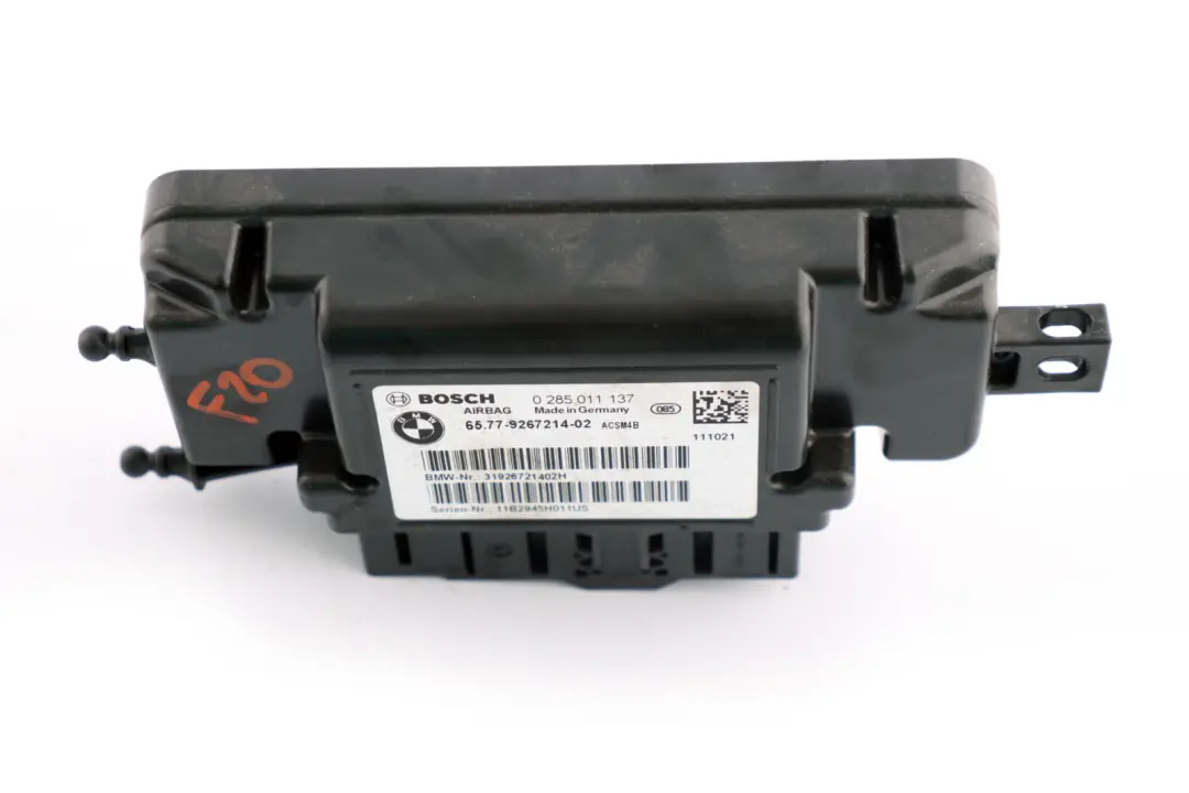 BMW F20 F21 F22 F30 F31 F32 F33 F34 Airbag Control Unit Module ECU - SKU 9267214 - Part number 9267214