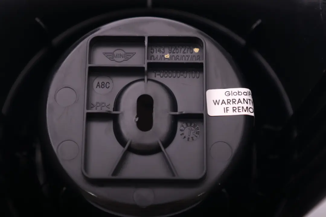 Centre Console Rear Cup Drink Holder Trim Black to Mini F55 with Part number 9267276 Mini F55 Centre Console Rear Cup Drink Holder Trim Black - SKU 9267276 - Part number 9267276