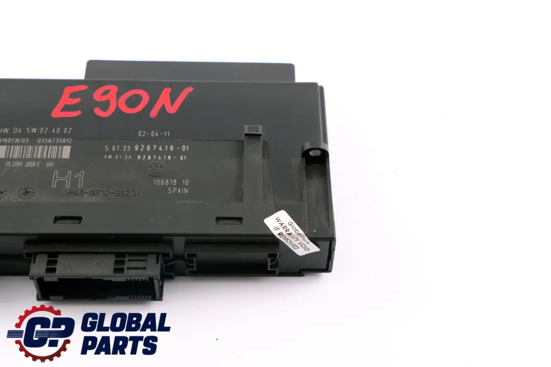 Body Control Module H1 6135 to BMW E90 LCI with Part number 9267419 BMW E90 LCI Body Control Module H1 6135 - SKU 9267419 - Part number 9267419