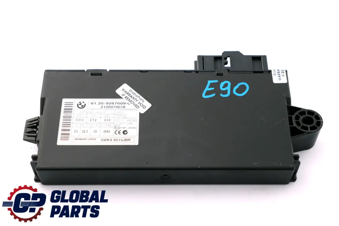 BMW 1 3 5 Series E60 E87 E90 CAS 3 ECU Control Unit Key Reading Module - SKU 9267609 - Part number 9267609
