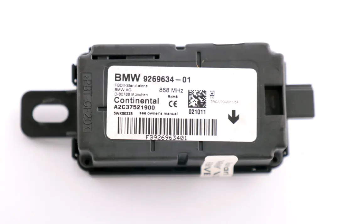 BMW F12 F13 F20 F21 F30 F31 Recepteur Telecommande 868 MHZ - SKU 9269634 - Numéro de pièce 9269634
