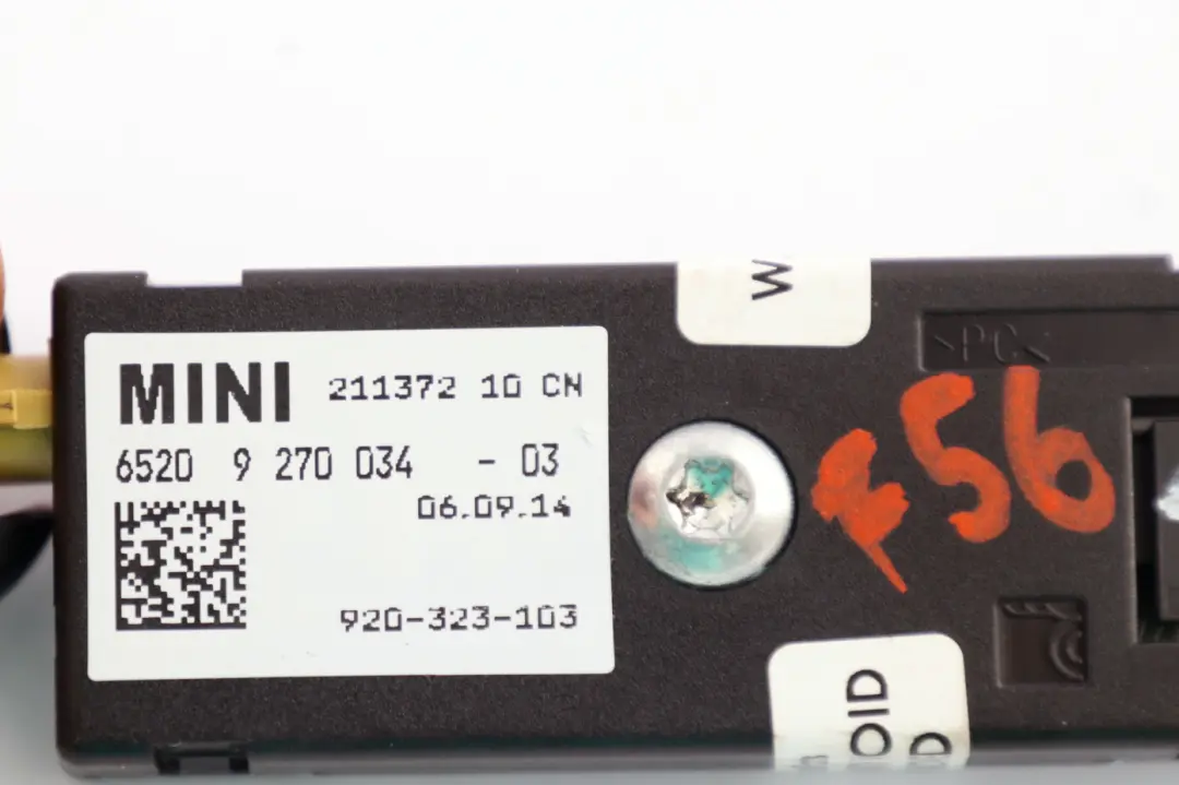 MINI Cooper One F55 F56 F57 Antenna Posteriore Amplificatore DAB - SKU 9270034 - Numero di parte 9270034