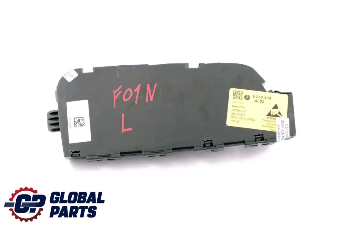 BMW F01 F02 F10 LCI Interruptor Ajuste Del Asiento Delantero Izquierdo - SKU 9270379 - Número de pieza 9270379