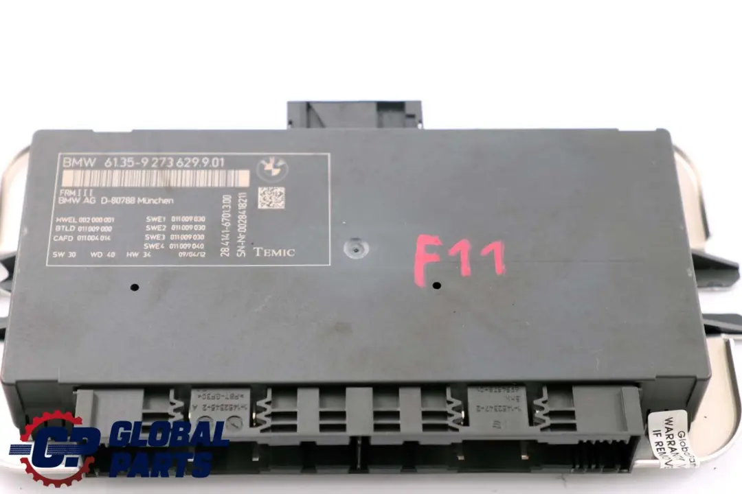 Lichtmodul Steuer Gerät FRM III TEMIC für BMW F11 mit Teilenummer 9273629 BMW F11 Lichtmodul Steuer Gerät FRM III TEMIC - SKU 9273629 - Teilenummer 9273629