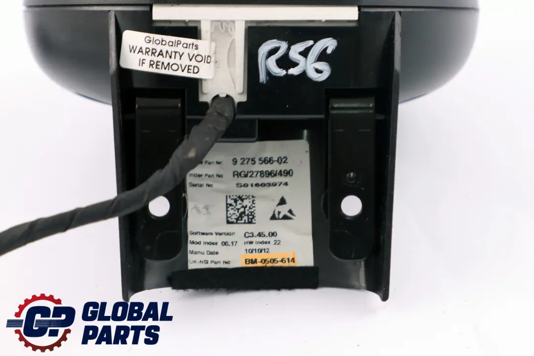 Tacometro Cuentarrevoluciones Cromo para Mini Cooper D R56 R57 con número de pieza 9325823 Mini Cooper D R56 R57 Tacometro Cuentarrevoluciones Cromo - SKU 9275566 - Número de pieza 9325823