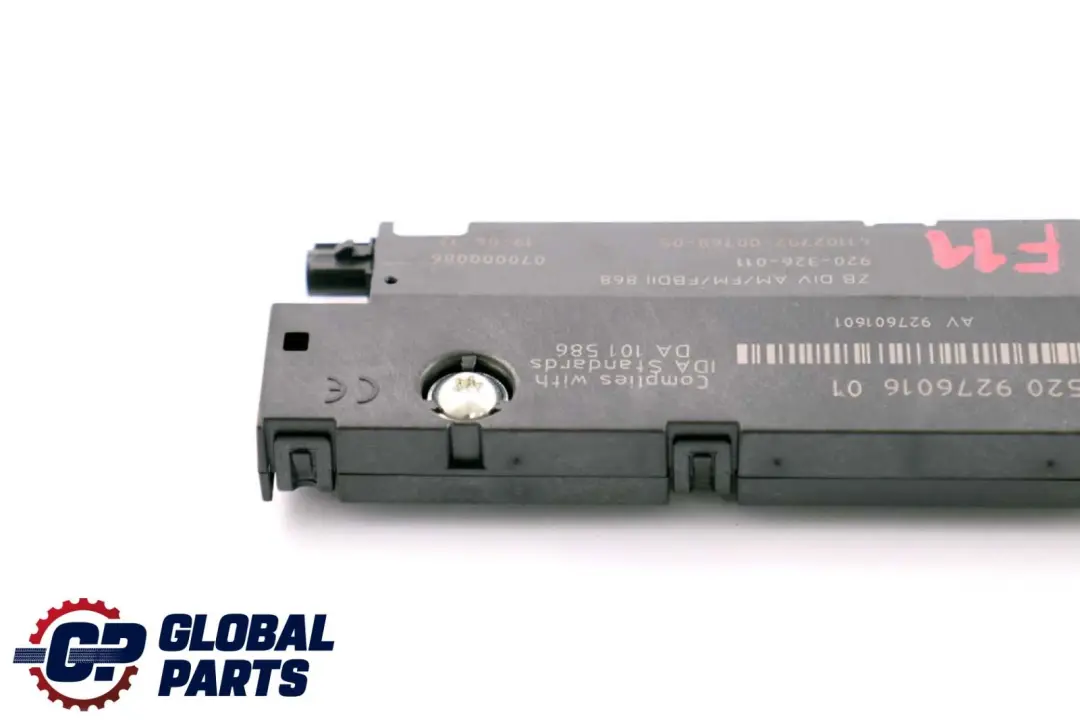 Antenna Amplificatore Diversità 868 MHZ per BMW F11 con numero di parte 9276016 BMW F11 Antenna Amplificatore Diversità 868 MHZ - SKU 9276016 - Numero di parte 9276016