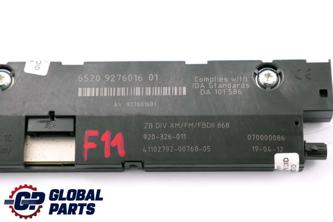 F11N LCI Aerial Antenna Amplifier Diversity 868 MHZ BMW 5 Series F11 - SKU 9276016 - Part number 9276016