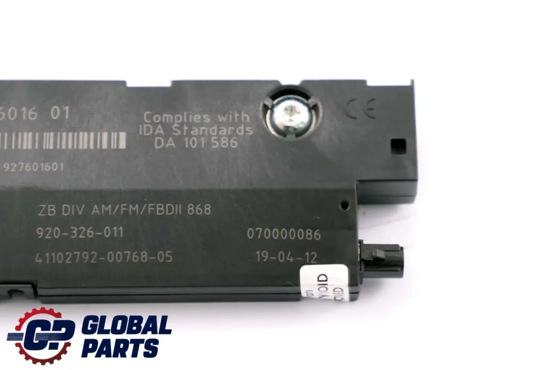 F11N LCI Aerial Antenna Amplifier Diversity 868 MHZ BMW 5 Series F11 - SKU 9276016 - Part number 9276016