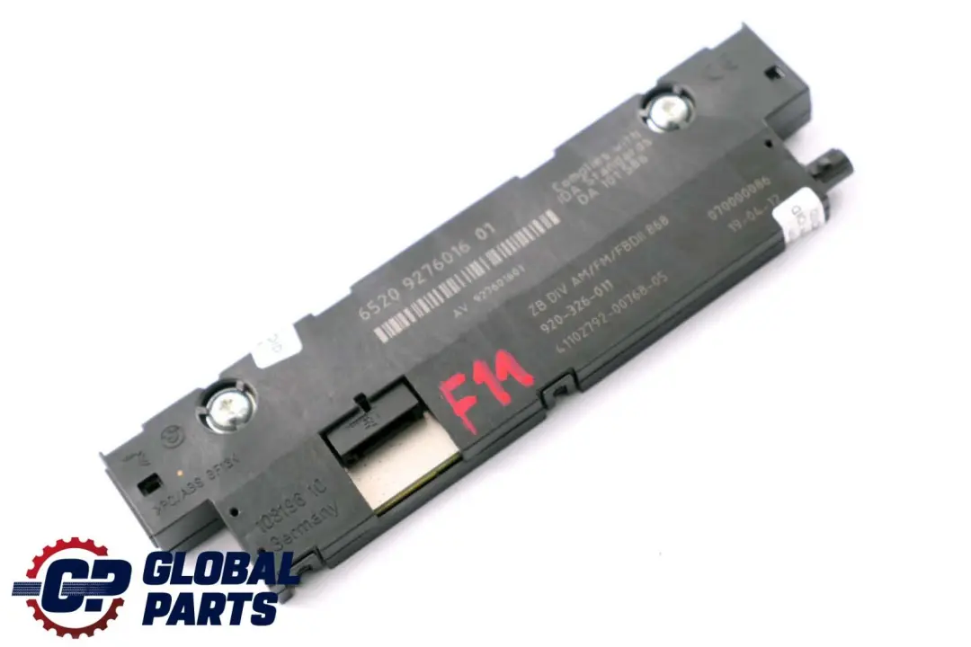 F11N LCI Aerial Antenna Amplifier Diversity 868 MHZ BMW 5 Series F11 - SKU 9276016 - Part number 9276016