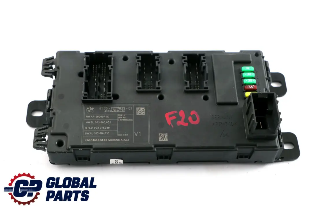 Body Control Unit Module REM BMW F20 F21 F30 F31 F32 Rear - SKU 9279822 - Part number 9279822