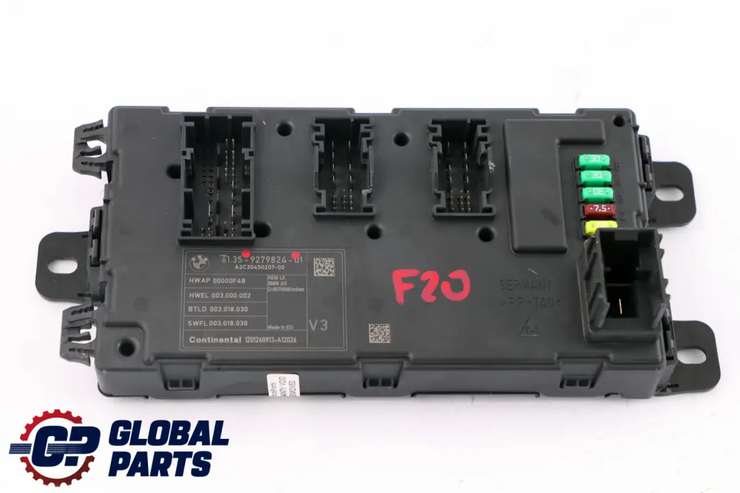  Módulo De Unidad De Control De Carrocería BMW F20 F21 F30 F31 F32 REM - SKU 9279824 - Número de pieza 9279824