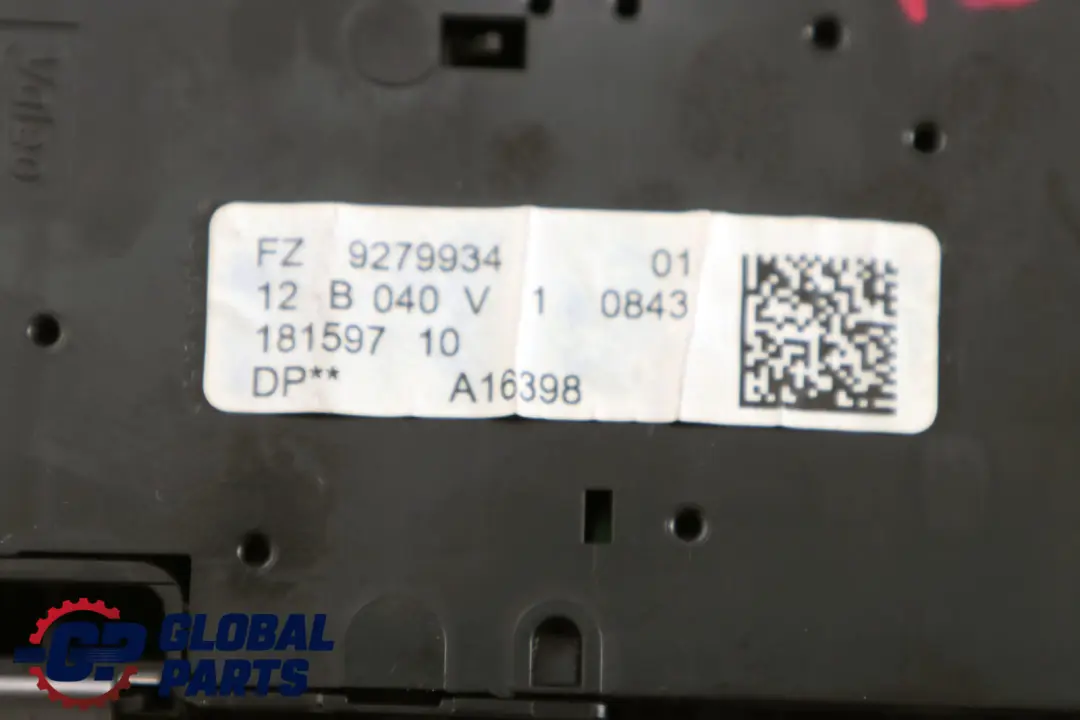 BMW F20 F21 F30 Interruttore centrale interno tetto grigio - SKU 9279934 - Numero di parte 9288213