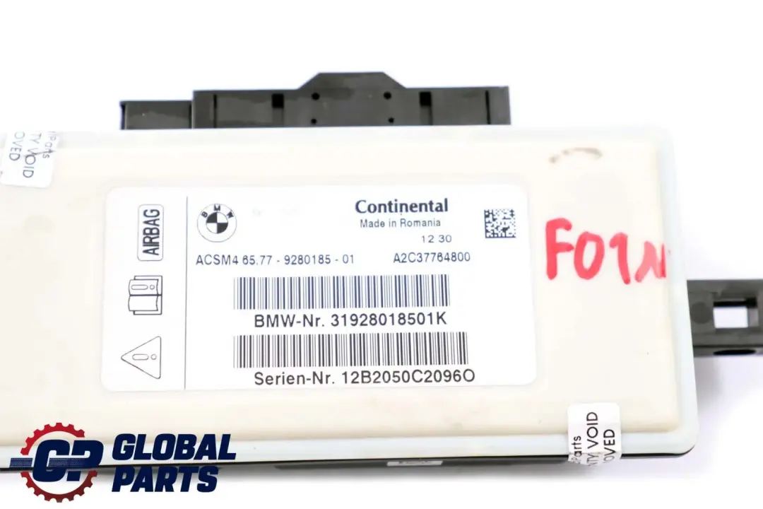 Air Module BMW F10 F11 F01 F02 F03 LCI Control Unit ECU - SKU 9280185 - Part number 9280185