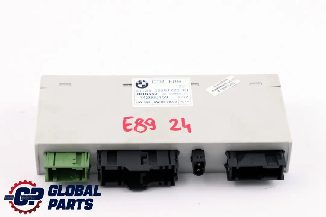 Top Module CTM 0 to BMW Z4 Series E89 Roadster Cabrio Convertible with Part number 9281723 BMW Z4 Series E89 Roadster Cabrio Convertible Top Module CTM 0 - SKU 9281723 - Part number 9281723