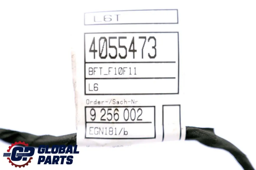 BMW F10 F11 Faisceau de cables cote passager 9256002 - SKU 9282072 - Numéro de pièce 9282072