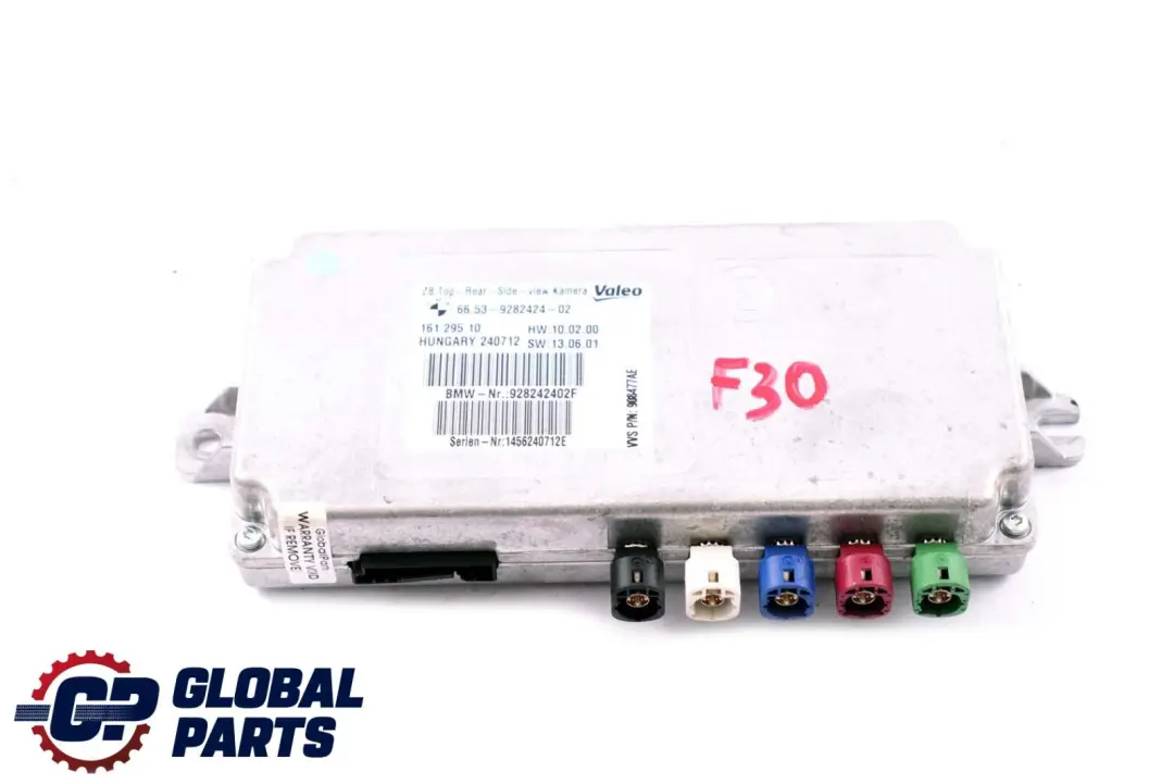 Control Unit Module Top Rear Side View Camera to BMW 3 5 Series F10 F30 with Part number 9282424 BMW 3 5 Series F10 F30 Control Unit Module Top Rear Side View Camera - SKU 9282424 - Part number 9282424