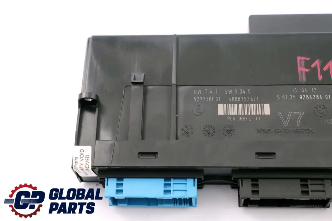 BMW F11 Modulo controllo corpo ECU V7 Scatola giunzione PL6 JBBFE III - SKU 9284284 - Numero di parte 9284284