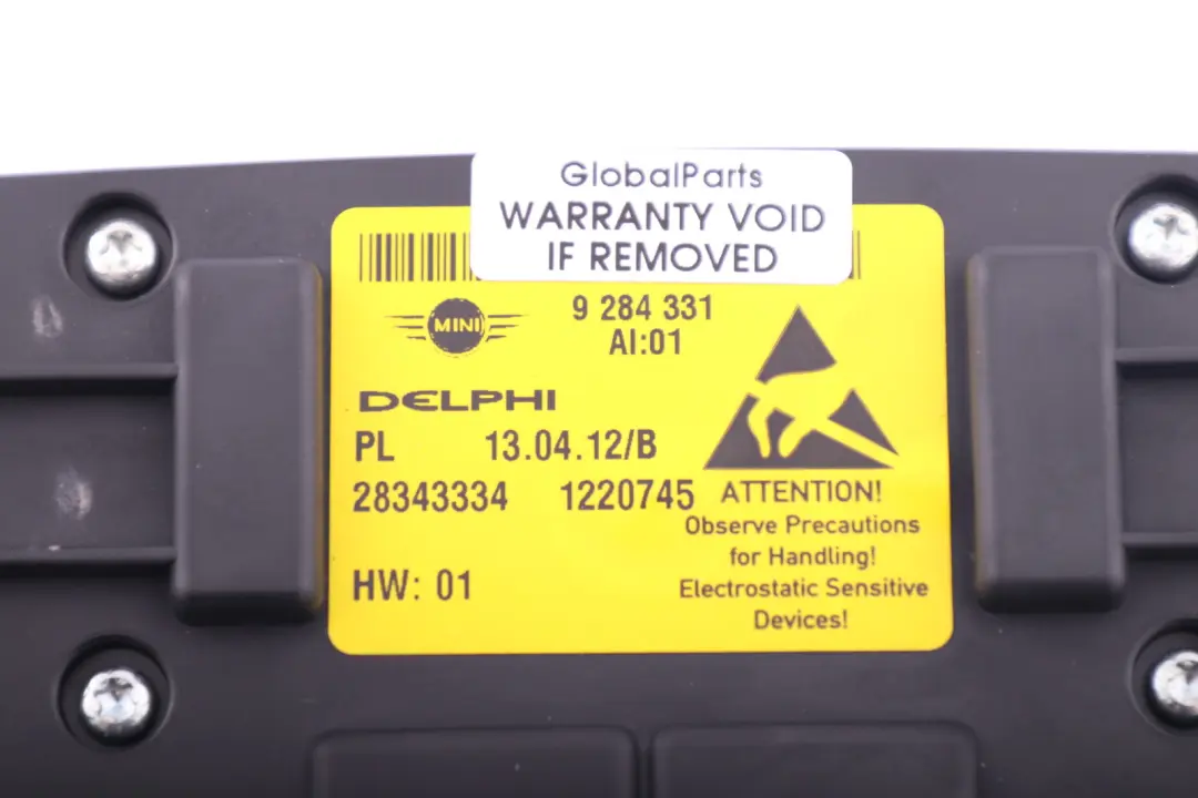 Roof Light Switch Operating Unit to Mini Cooper R55 R56 LCI R60 R61 with Part number 9284331 Mini Cooper R55 R56 LCI R60 R61 Roof Light Switch Operating Unit - SKU 9284331 - Part number 9284331
