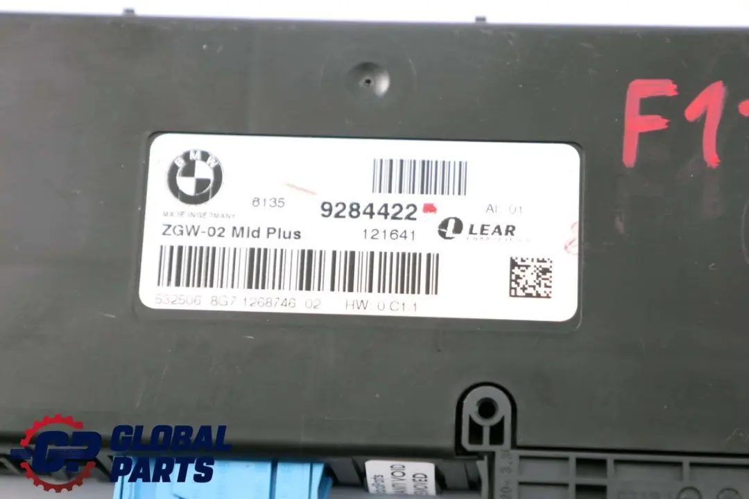 Gateway Modul ECU Steuergerät LEAR ZGW-02 Mid Plus BMW F10 F11 - SKU 9284422 - Teilenummer 9284422