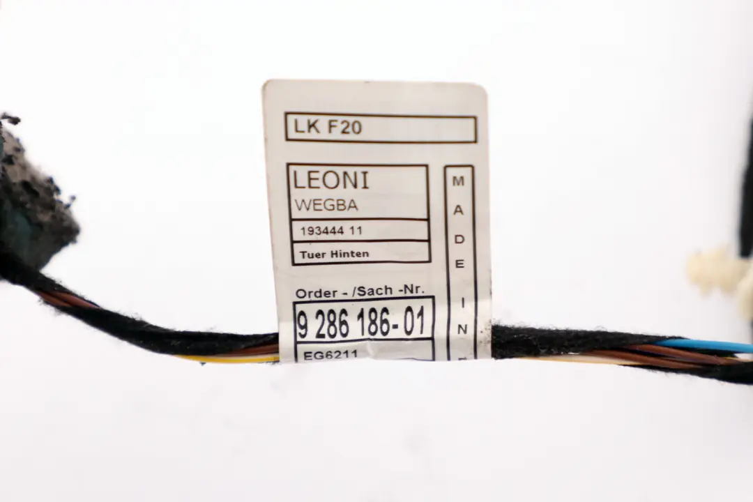 BMW F20 Cablage de porte arriere gauche droite faisceau de cables - SKU 9286186 - Numéro de pièce 9251724