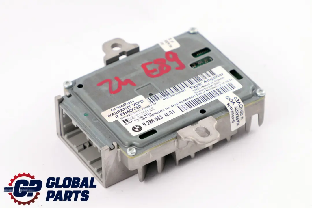 Verstärker Active Sound Harman Becker Design für BMW X5 Z4 Serie E70 E89 mit Teilenummer 9286863 BMW X5 Z4 Serie E70 E89 Verstärker Active Sound Harman Becker Design - SKU 9286863 - Teilenummer 9286863