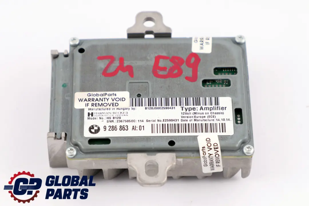 BMW X5 Z4 Series E70 E89 Active Sound Harman Becker Amplifier Design - SKU 9286863 - Part number 9286863