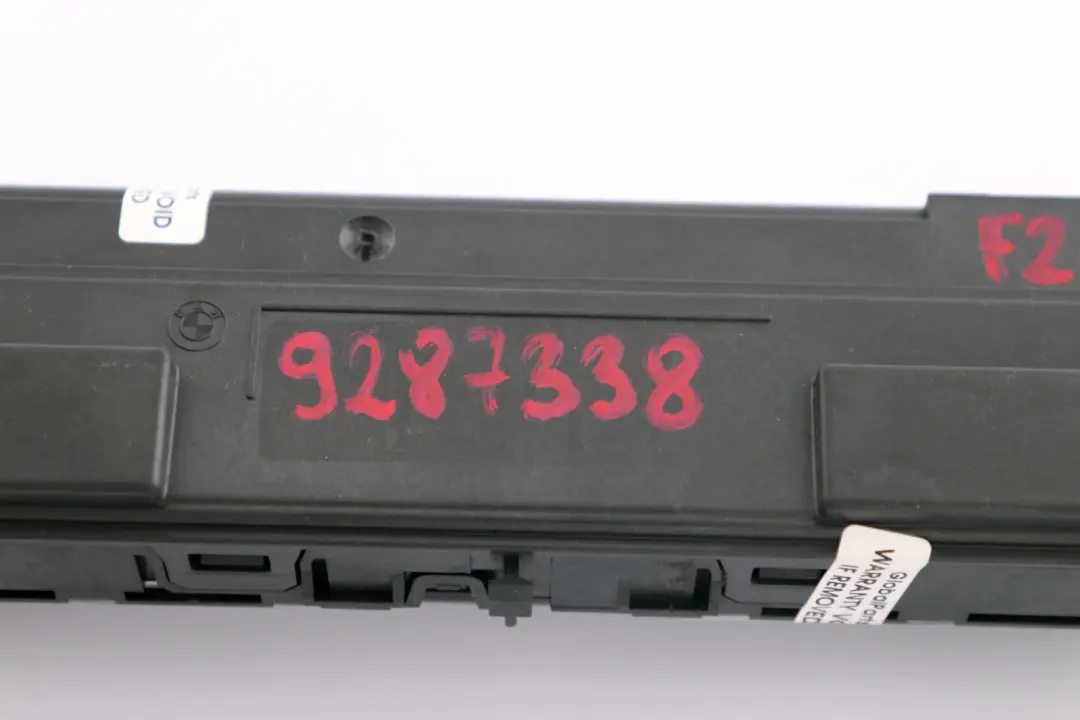 BMW F20 F21 Control Unit Panel Automatic Air Conditioning Basis - SKU 9287338 - Part number 9287338