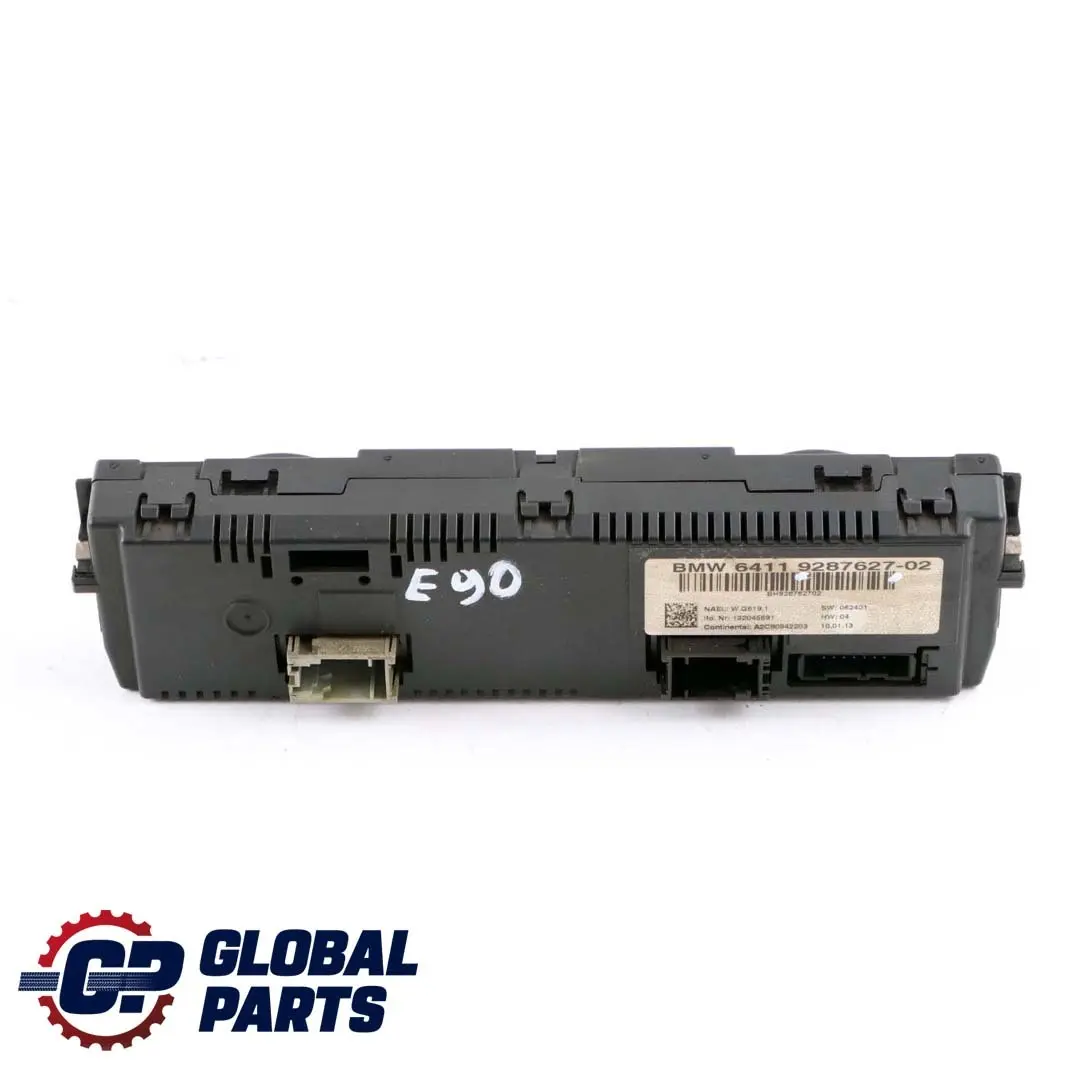 BMW E92 E93 Panel Control Aire Acondicionado Automático Cromo Gris Perla - SKU 9287627 - Número de pieza 9287627