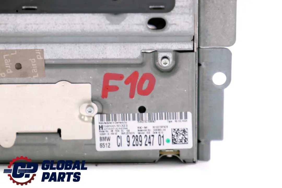 BMW F01 F02 F10 F11 CD Radio Head Unit CIC - SKU 9289247 - Part number 9289247