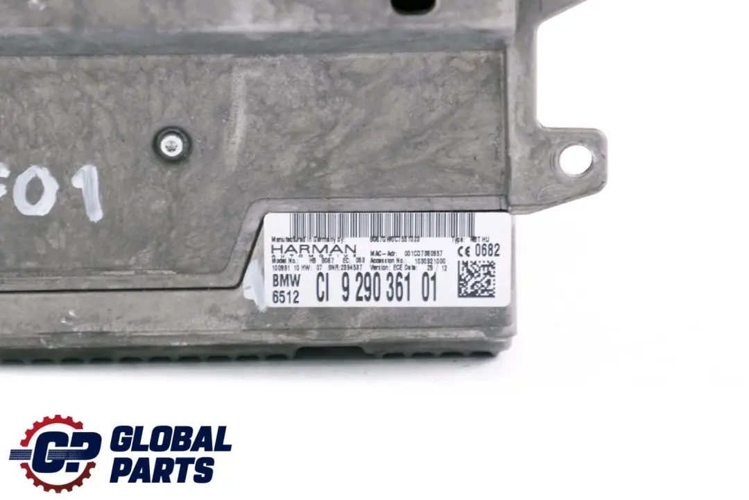 Navigation DAB Head Unit High 9290361 to BMW F10 F11 F20 F21 F30 F31 F32 with Part number 9289614 BMW F10 F11 F20 F21 F30 F31 F32 Navigation DAB Head Unit High 9290361 - SKU 9289614 - Part number 9289614