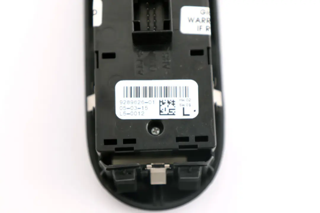 Pulsante Alzacristallo Anteriore Lato Autista per Mini Cooper F56 con numero di parte 9289626 Mini Cooper F56 Pulsante Alzacristallo Anteriore Lato Autista - SKU 9289626 - Numero di parte 9289626