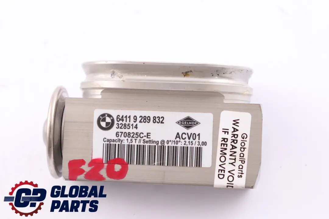 BMW 1 3 4 Series F20 F30 F80 M3 F82 M4 Aircon Heather Expansion Valve - SKU 9289832 - Part number 9226078