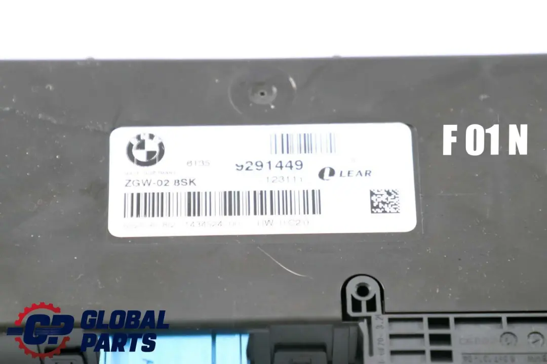 Central Gateway Módulo ECU Unidad Control LEAR ZGW-02 para BMW F10 F11 F01 con número de pieza 9291449 BMW F10 F11 F01 Central Gateway Módulo ECU Unidad Control LEAR ZGW-02 - SKU 9291449 - Número de pieza 9291449