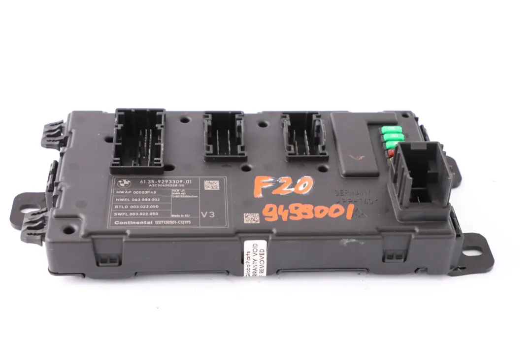 BMW F20 F21 F30 F31 F32 Module De Commande De Carrosserie REM - SKU 9293309 - Numéro de pièce 7597585