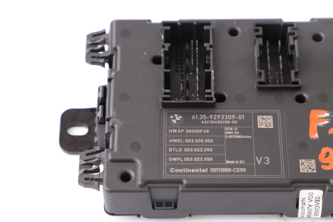 BMW F20 F21 F30 F31 F32 Modulo Unità Di Controllo Corpo REM - SKU 9293309 - Numero di parte 7597585