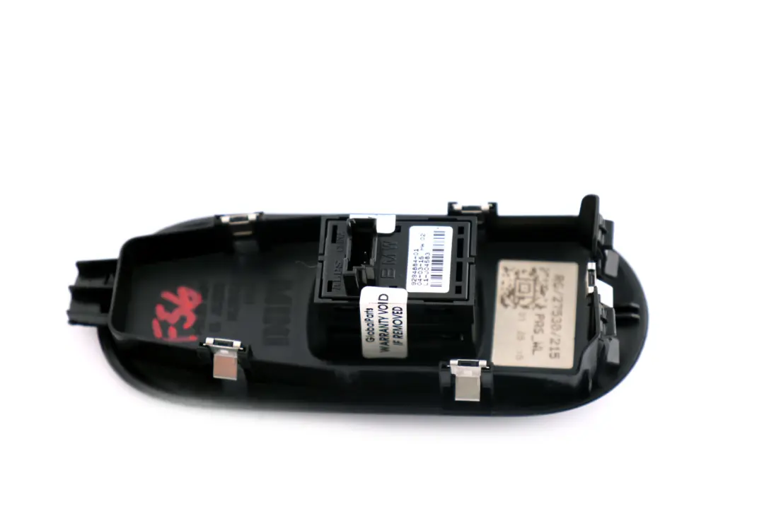 Interruptor Delantero Elevalunas Cromado para Mini Cooper F55 F56 R60 con número de pieza 9294884 Mini Cooper F55 F56 R60 Interruptor Delantero Elevalunas Cromado - SKU 9294884 - Número de pieza 9294884