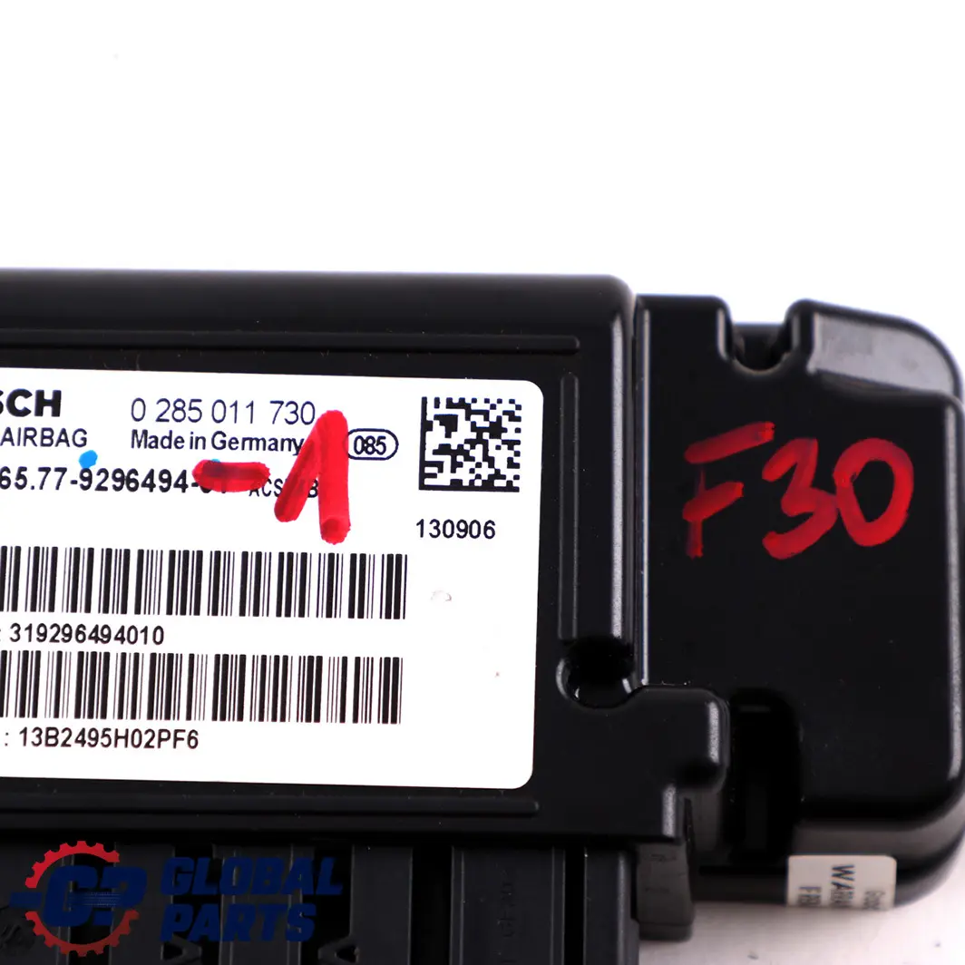 Steuergerät Airbag Ecu für BMW F20 F21 F22 F30 F31 F32 mit Teilenummer 9296494 BMW F20 F21 F22 F30 F31 F32 Steuergerät Airbag Ecu - SKU 9296494-1 - Teilenummer 9296494