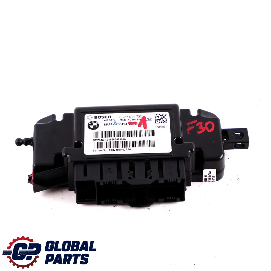 Steuergerät Airbag Ecu für BMW F20 F21 F22 F30 F31 F32 mit Teilenummer 9296494 BMW F20 F21 F22 F30 F31 F32 Steuergerät Airbag Ecu - SKU 9296494-1 - Teilenummer 9296494
