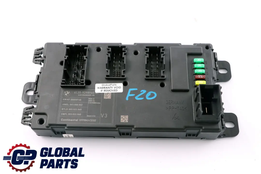 Modulo REM BMW F20 F21 F30 F31 F32 Unità Di Controllo Della Carrozzeria per con numero di parte 9298960 Modulo REM BMW F20 F21 F30 F31 F32 Unità Di Controllo Della Carrozzeria - SKU 9298960 - Numero di parte 9298960