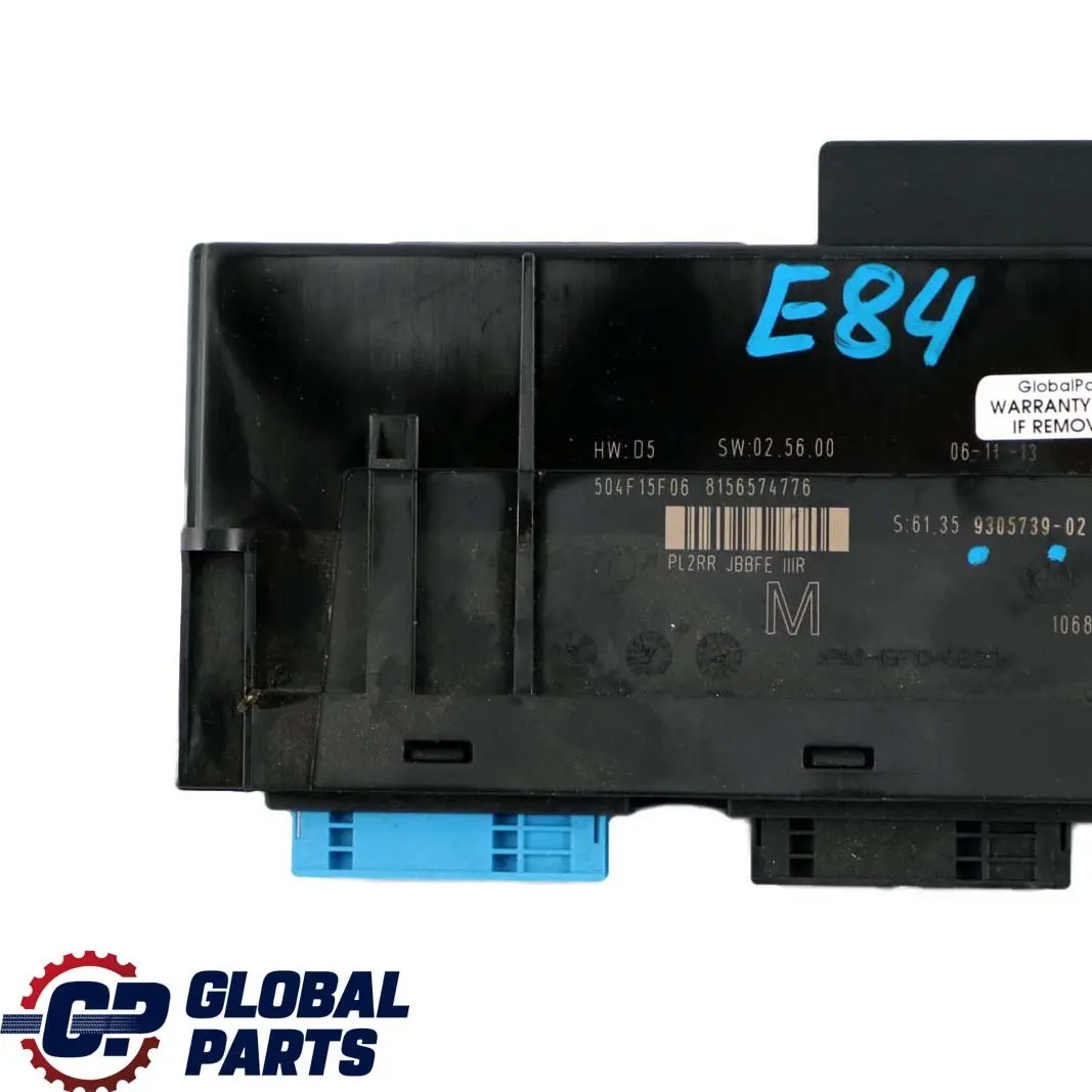 BMW E84 ECU Modulo di controllo del corpo M PL2RR JBBFE IIIR Scatola d giunzione - SKU 9305739 - Numero di parte 9305739