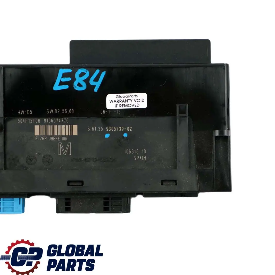 ECU Moduł Sterujący Nadwozia M PL2RR JBBFE BMW E84 - SKU 9305739 - Numer Części 9305739