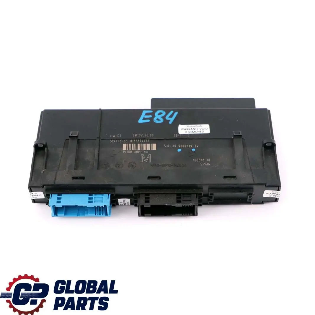 ECU Modulo di controllo del corpo M PL2RR JBBFE IIIR Scatola d giunzione per BMW E84 con numero di parte 9305739 BMW E84 ECU Modulo di controllo del corpo M PL2RR JBBFE IIIR Scatola d giunzione - SKU 9305739 - Numero di parte 9305739