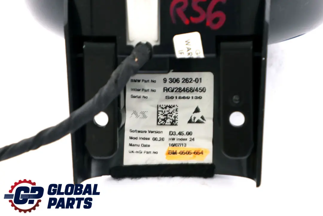 Tacómetro Cuentarrevoluciones Cromo para Mini Cooper D R56 R57 con número de pieza 9325823 Mini Cooper D R56 R57 Tacómetro Cuentarrevoluciones Cromo - SKU 9306262 - Número de pieza 9325823
