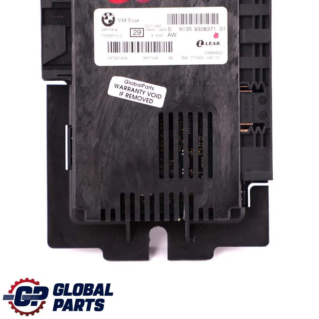 BMW X1 E84 Licht Steuerung Fußraum Modul ECU MAX Brose FRM3R PL2 Lear - SKU 9308371 - Teilenummer 9308371